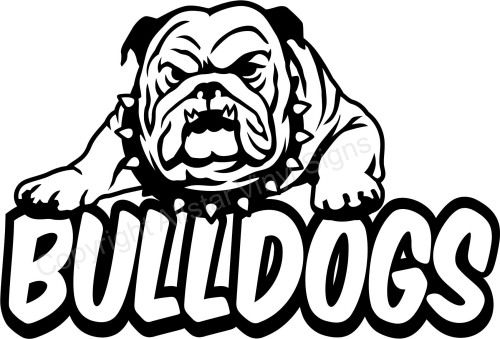 Bulldog Football Mascot Clipart