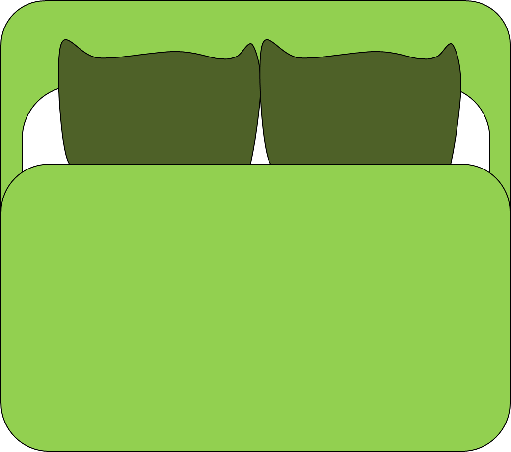 Animated bed clipart