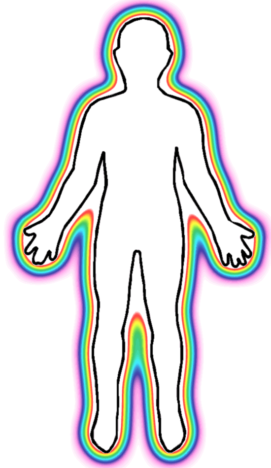 Outline of human body clipart