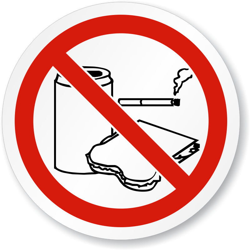 No Food Drink Or Smoking Symbol - ISO Prohibition Sign, SKU: IS ...