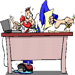 Busy man clipart