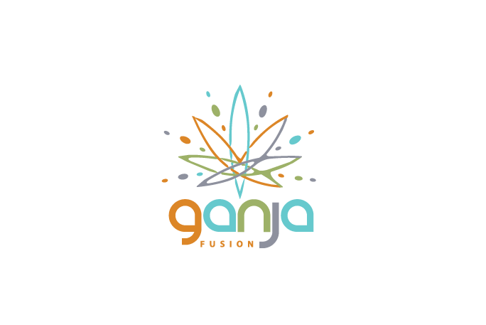 SOLD Ganja Fusion Marijuana Leaf Logo Design | Logo Cowboy
