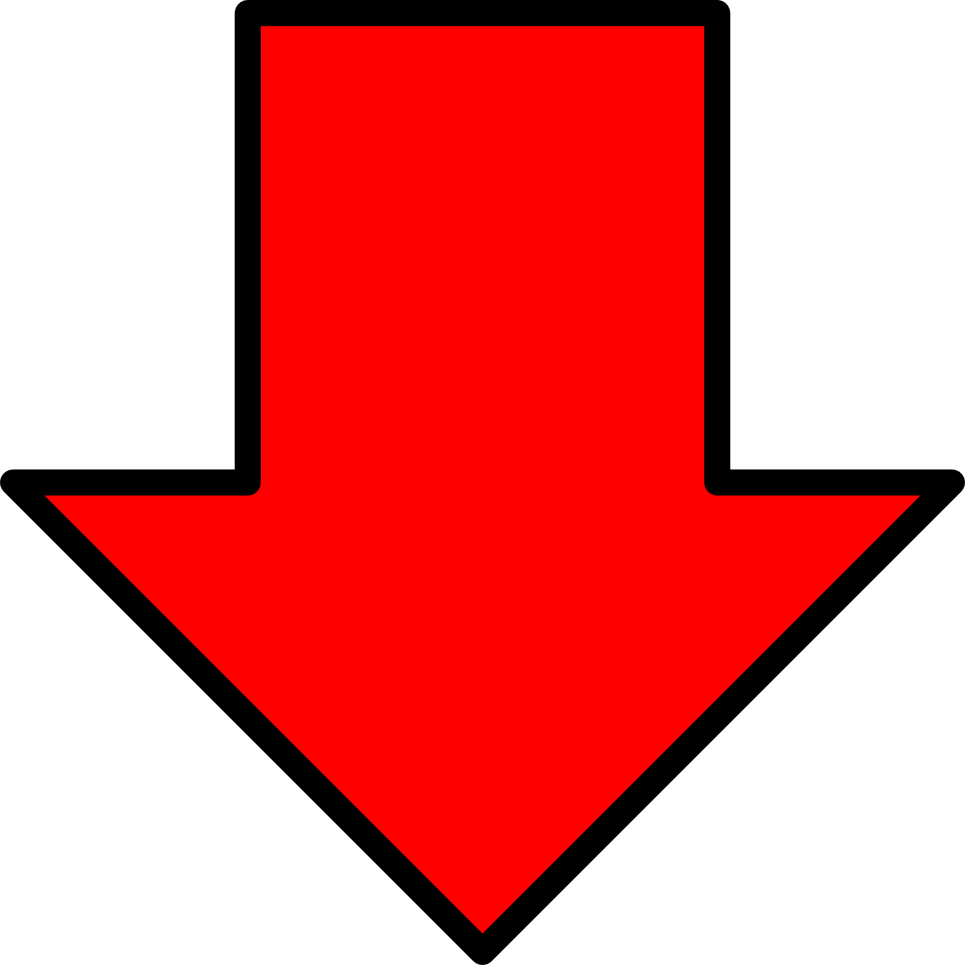 clipart downward arrow - photo #29