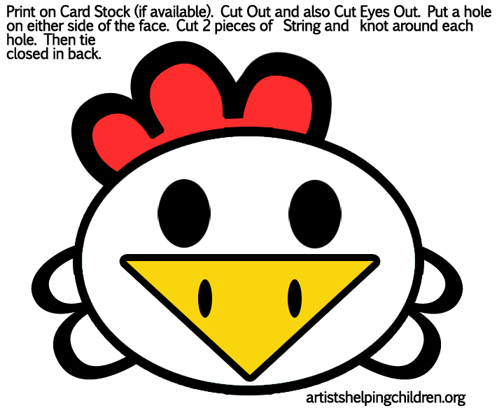 chicken mask clipart - photo #6