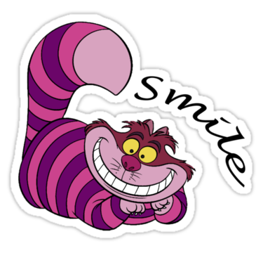 cheshire cat smile" Stickers by christieloulou | Redbubble