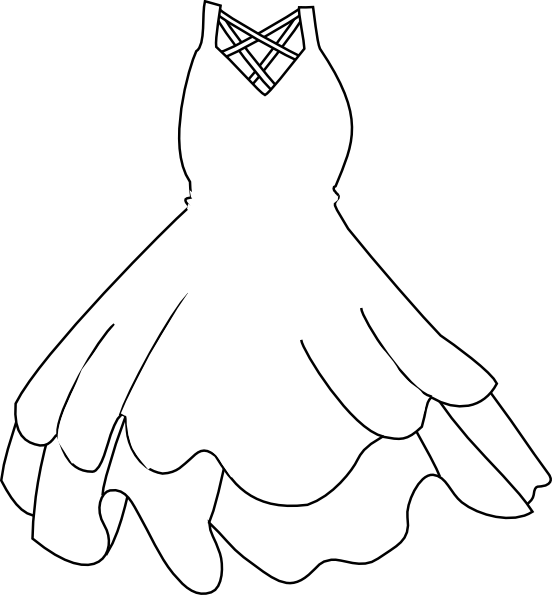 White Dress clip art - vector clip art online, royalty free ...