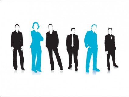 Free Vector Business Silhouettes Vector people - Free vector for ...