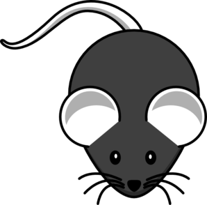 Dark Gray Mouse clip art - vector clip art online, royalty free ...