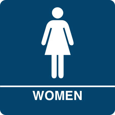 ADA Regulatory WOMEN"S RESTROOM signs
