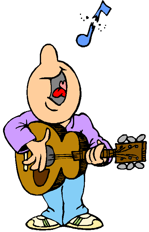 cartoon guitar player clipart free - photo #2