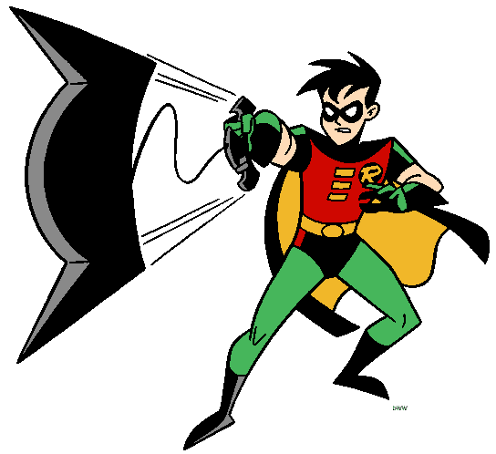 Robin--the sidekick of Batman clipart. | Max