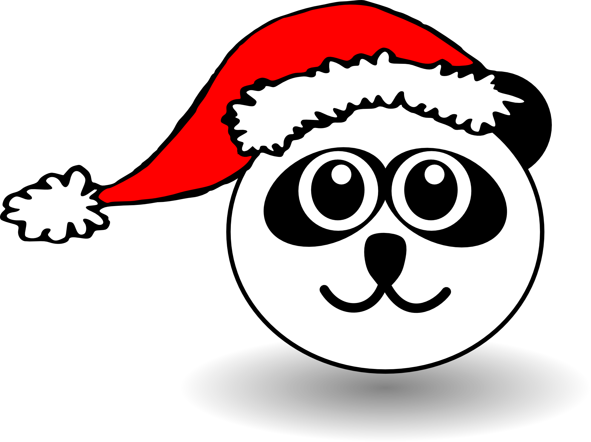 panda head cartoon SVG