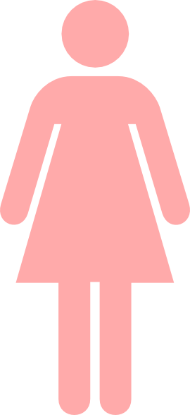 Ladies Bathroom Symbol Pale Pink clip art - vector clip art online ...