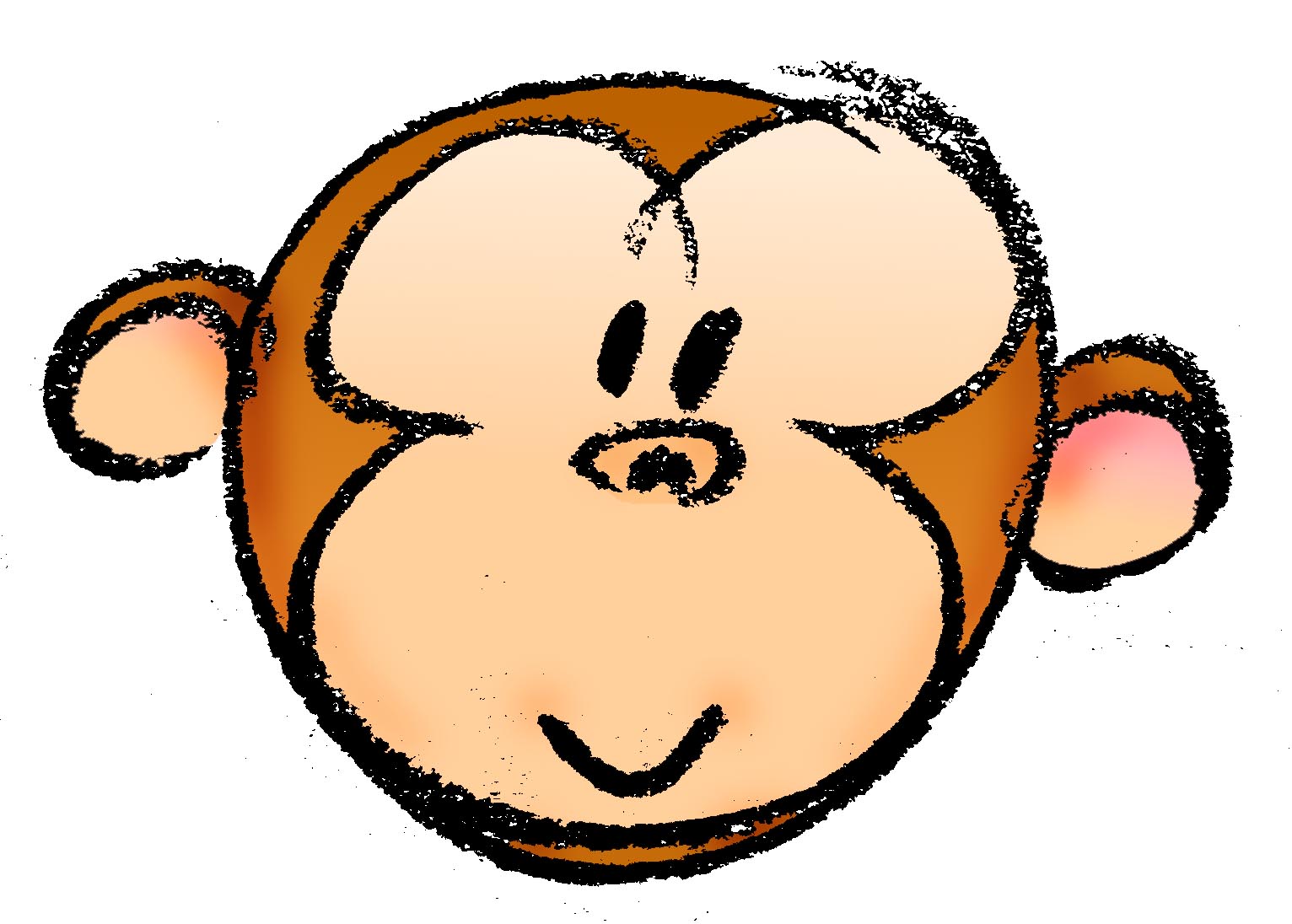 Simple Monkey Outline - ClipArt Best