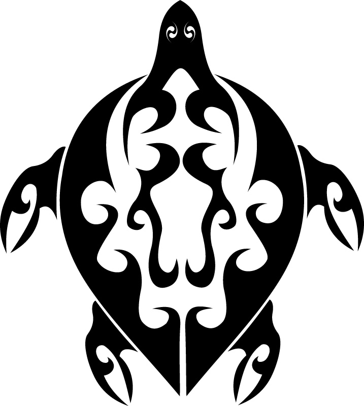 Turtle Tribal Animals Wall Stickers Wall Art Decals Transfers
