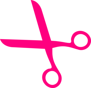 Pink Hair Scissors Clip Art - vector clip art online ...