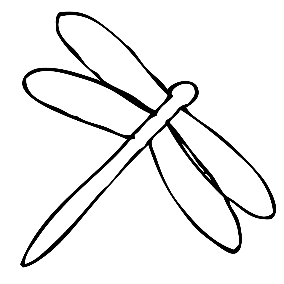 Simple Dragonfly Drawing - ClipArt Best