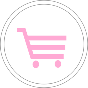 Pink Shopping Cart Icon clip art - vector clip art online, royalty ...