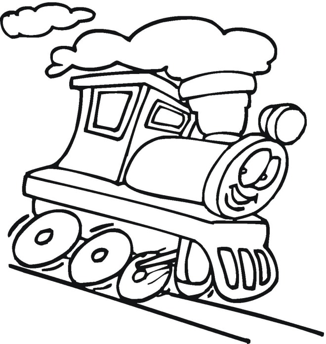 Train Colouring Pictures