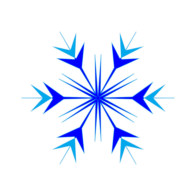 BLUE BLUE SIMPLE SNOWFLAKE | Flickr - Photo Sharing!