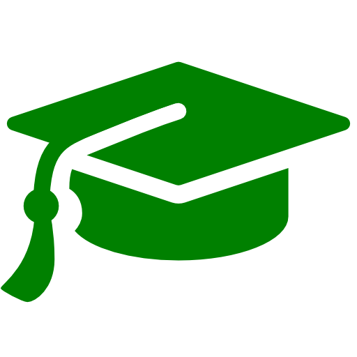 Green graduation cap icon - Free green graduation cap icons