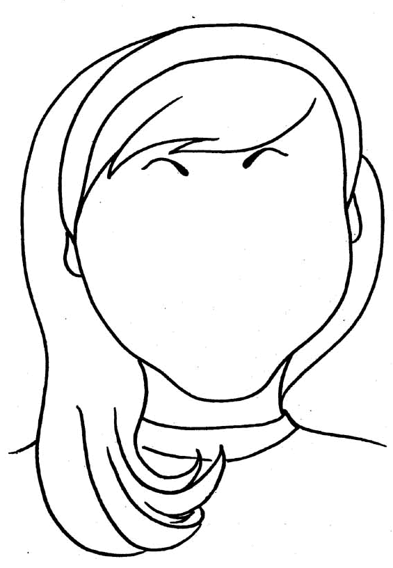 Faces coloring pages