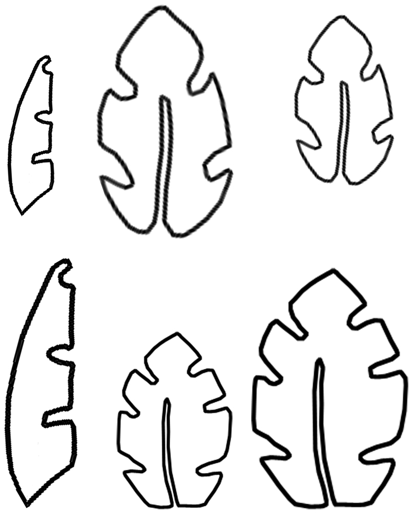 Flower And Leaf Template - ClipArt Best