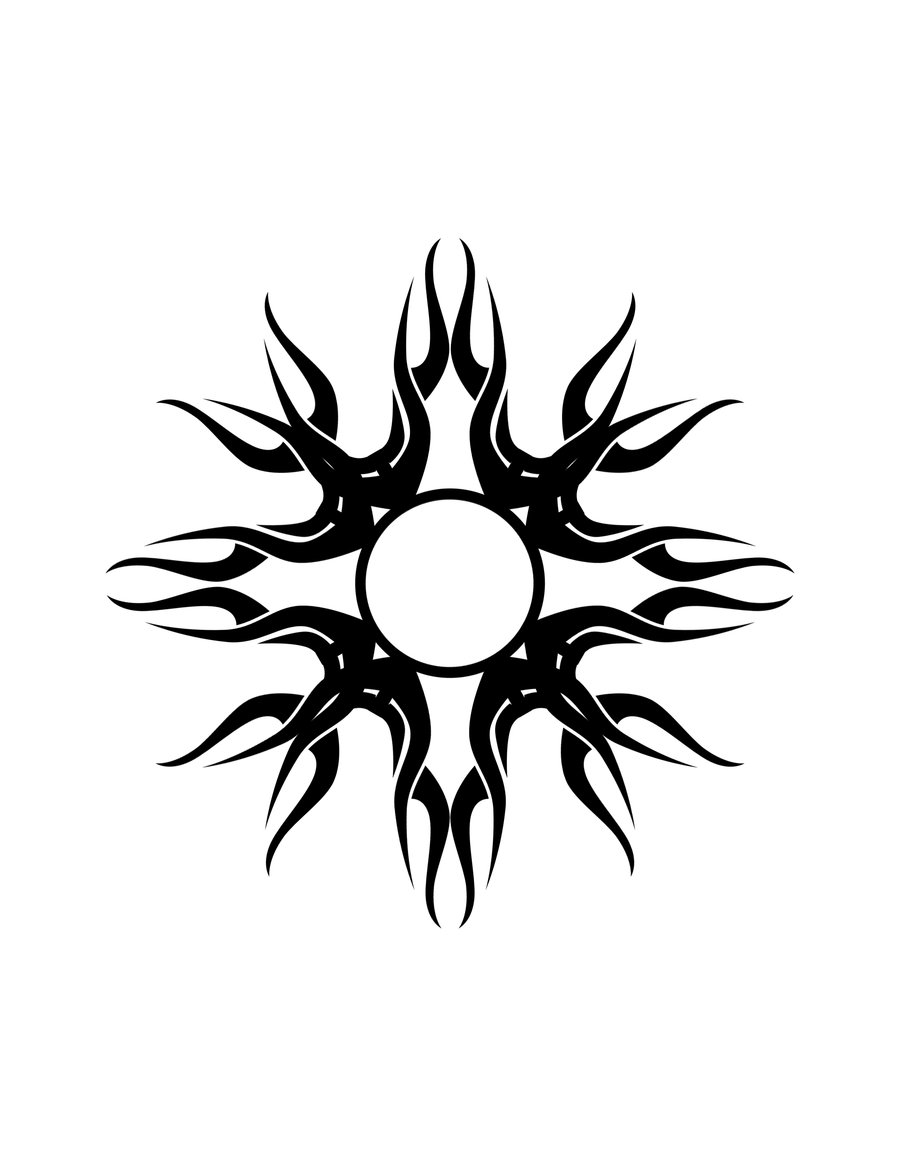 Tribal Sun V2 I Think By Deadlygoalie83 Designs Interfaces Tattoo ...