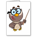 cute wise owl teaching teacher cartoon mug from Zazzle.
