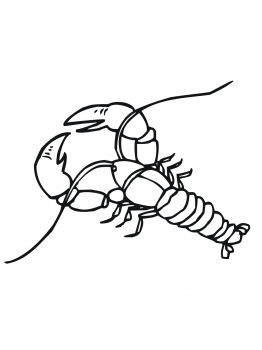 Crayfish coloring page | Super Coloring