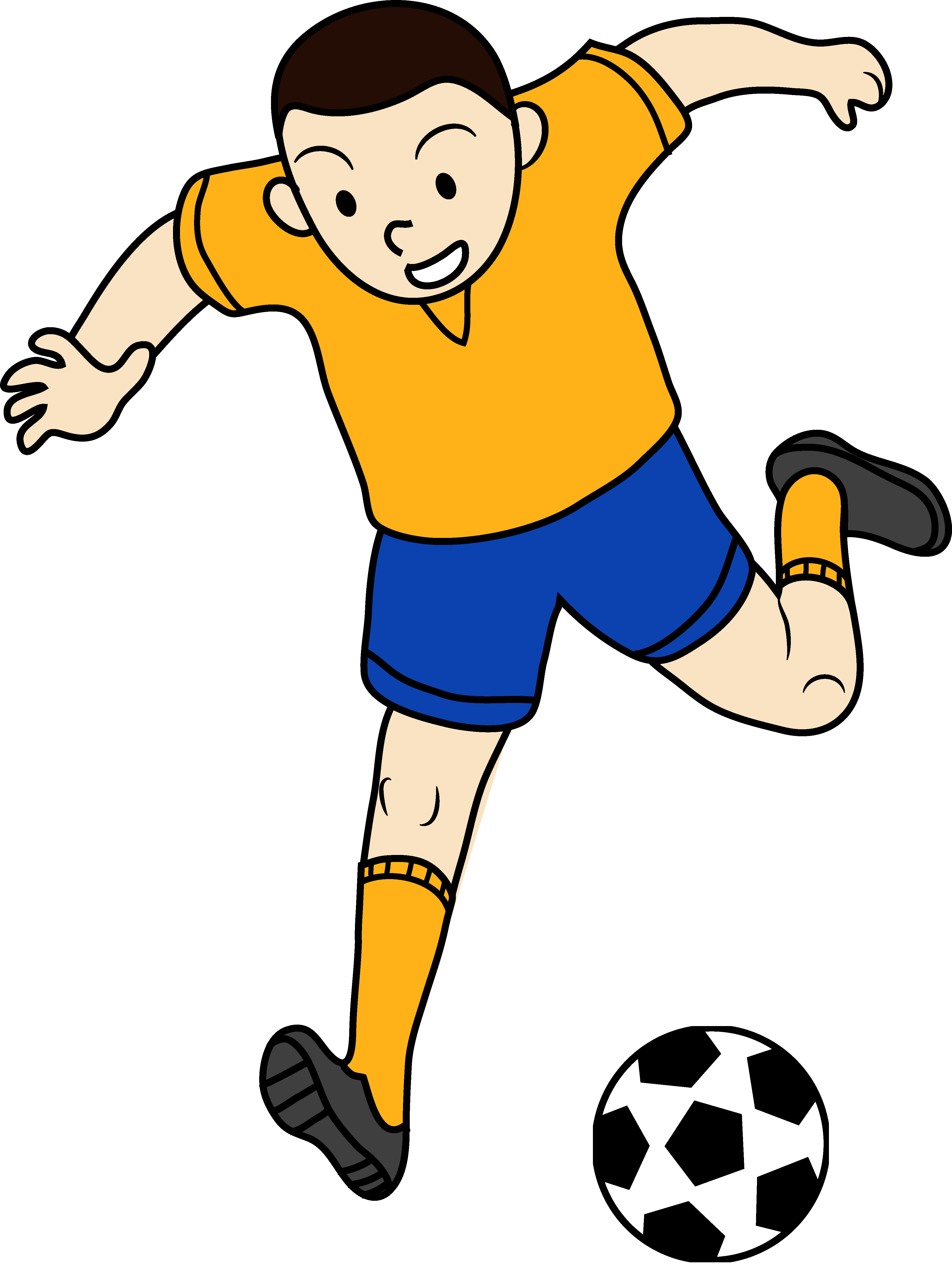 Football players clipart images
