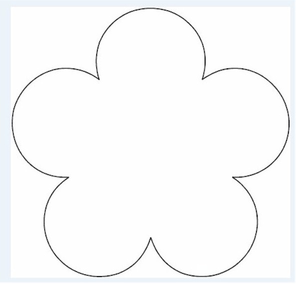 printable flower template cut out