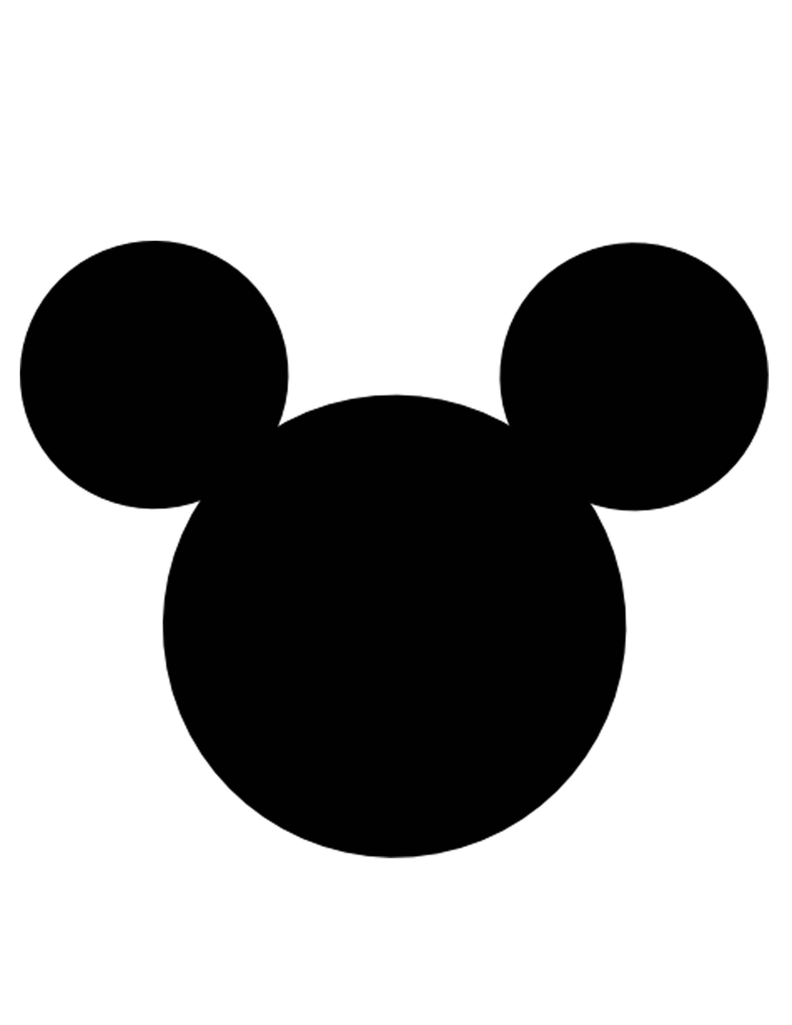 Mickey Mouse Head Template Free Clipart Best