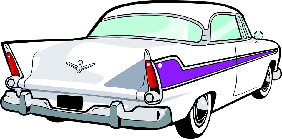 Red Cartoon Classic Car Clipart - Cliparts and Others Art Inspiration