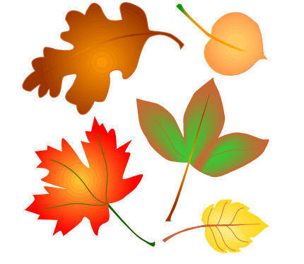 Animated falling leaves clip art