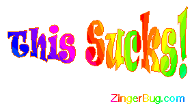 This Sucks Moving Rainbow Glitter Text Glitter Graphic, Greeting ...