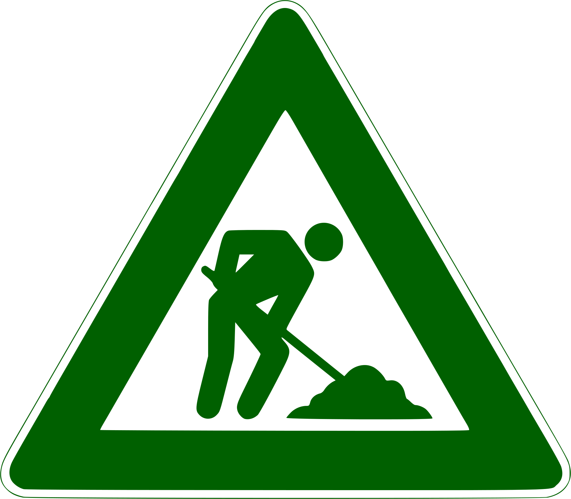File:Men at work sign (green).svg