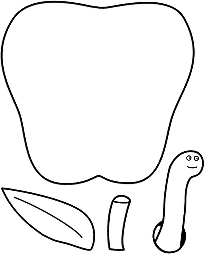 Apple Shaped Template ClipArt Best