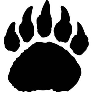 bear paw print logo stencils - Polyvore