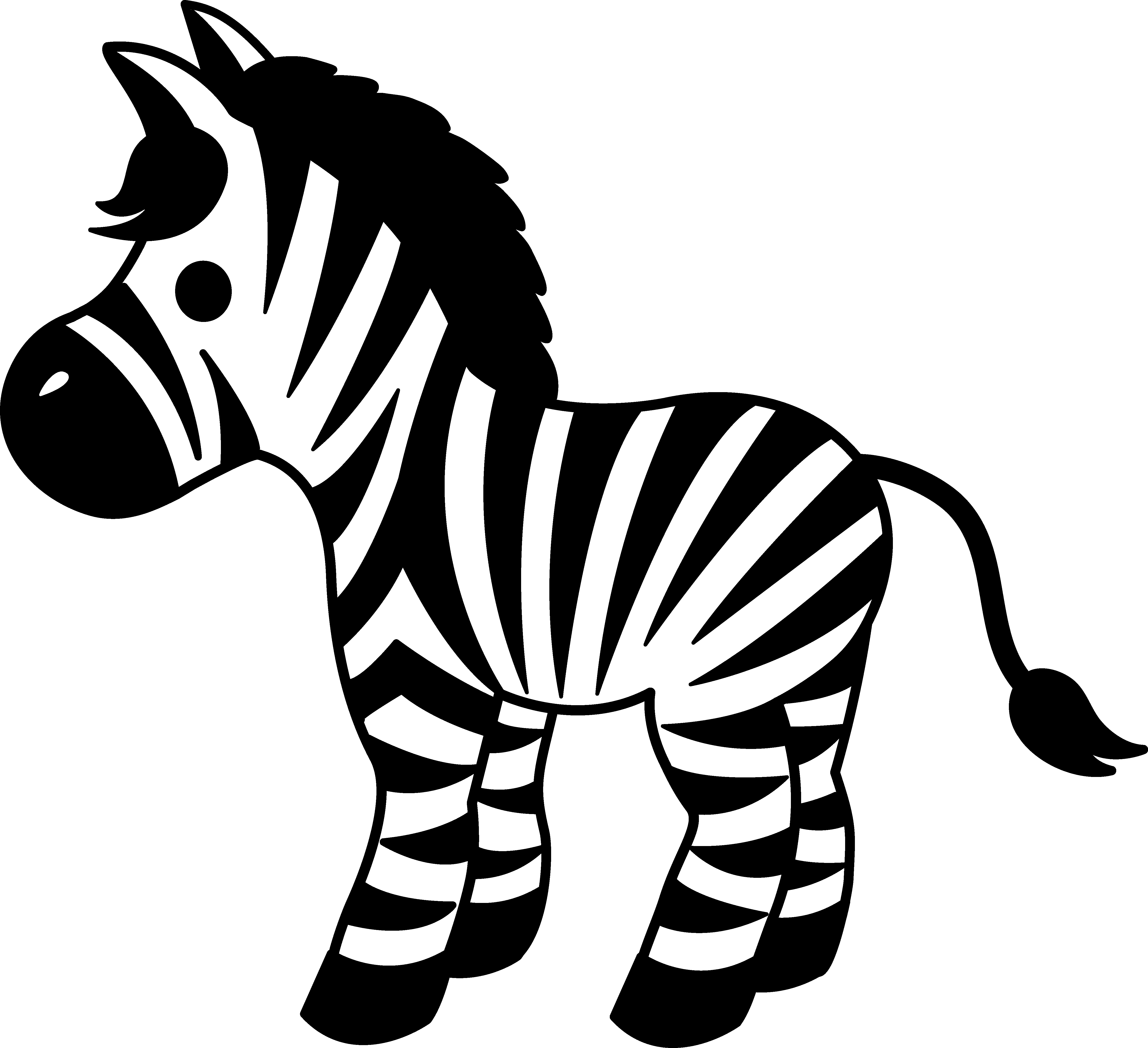 Pictures Of Cartoon Zebras