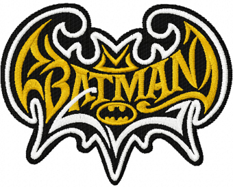 Batman modern logo machine embroidery design - ClipArt Best ...
