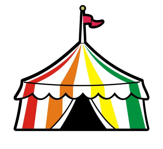 Circus Tent Outline For The Tent And Man | Jos Gandos Coloring ...
