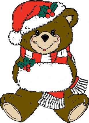 Download Christmas Bear clip art Vector Free