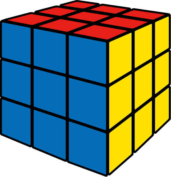 Rubik's cube gray vector icon | SVG(VECTOR):Public Domain | ICON ...