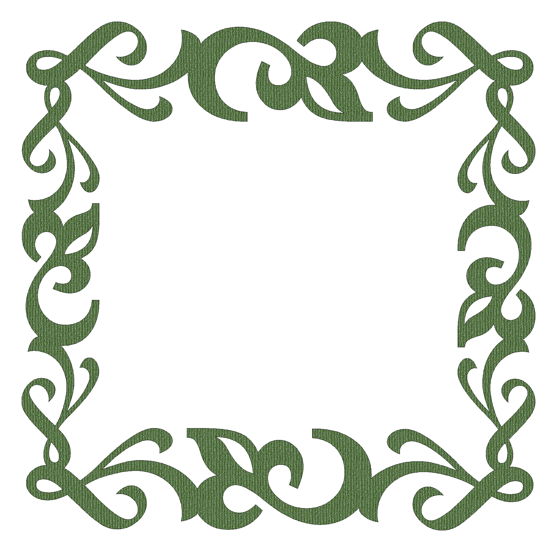 Free clipart page borders green