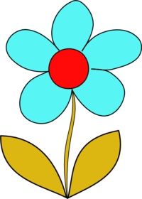 Simple Flower - vector Clip Art