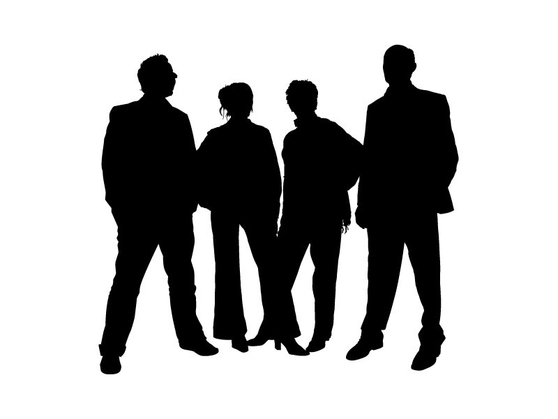 15 Vector People Outline Images - Business People Silhouette Clip ...