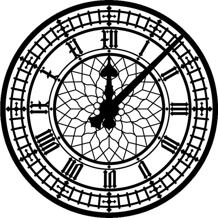 Big Ben clock face clipart. | Neverland Nursery | Pinterest