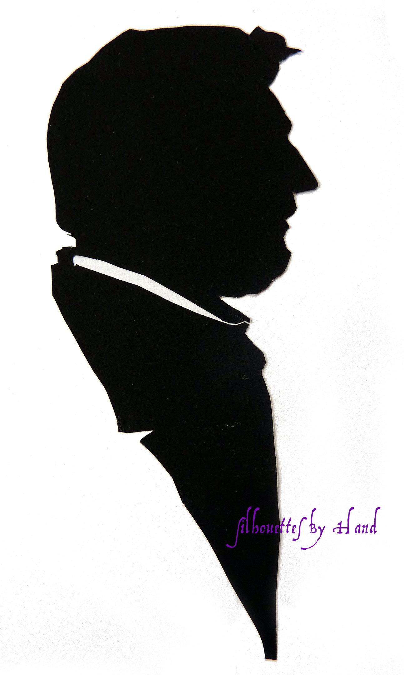 Victorian Silhouette Woman Profile