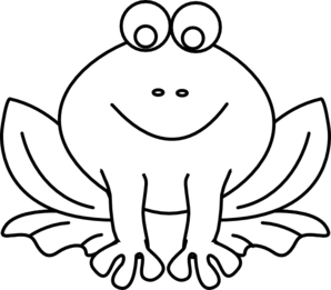 Cute Frog Clipart Black And White - Free Clipart ...